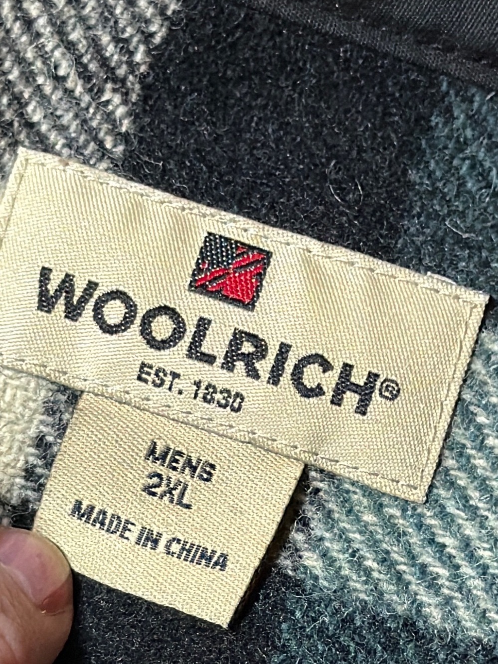 Woolrich Men’s XXL Willow Buffalo Plaid Wool Shirt Jacket 80% Wool Overshirt - Picture 6 of 10